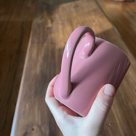 Vintage Pink Coffee Tea Mug - Picture 2 of 5